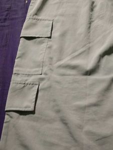 Silver cargo pant