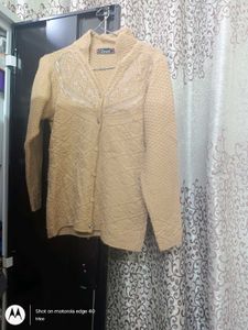 Vintage Tan Cardigan - Oster Brand