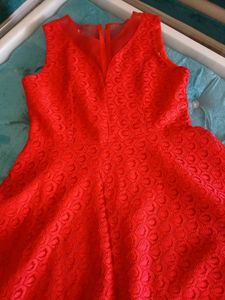 💅SWEETHEART RED FIT&amp;FLARE NET DRESS💅MUST HAVE💋