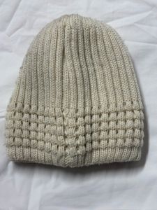 Floral Beanie with Crochet Flower