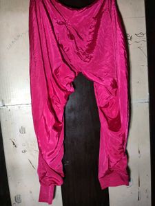 Vibrant Pink Pleated Salwar Pants