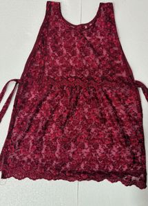 Lacey apron top