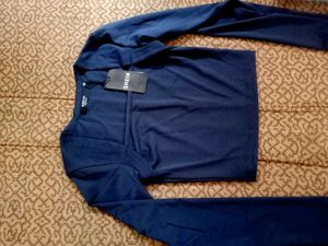 Branded  Square Neck Long Sleeve Top