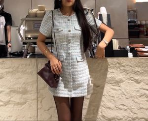 Korean Tweed Mini Dress