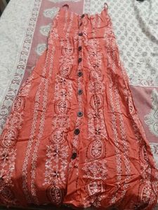 Boho Print Button-Front Sundress