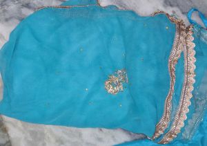 Blue &amp; Black Rajputi Poshak