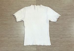 New Ribbed Lettuce Hem Top