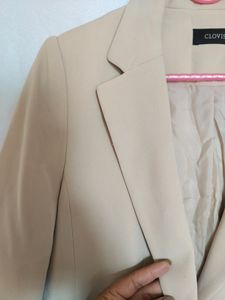 BEIGE BLAZER FOR WOMEN
