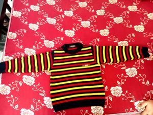 Striped Kids' Knitted Sweater