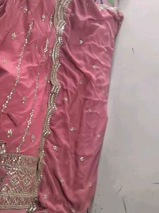 XXL Designer Fully Stitched Stunning Pink Lehenga