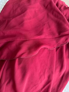 Maroon flare Dress