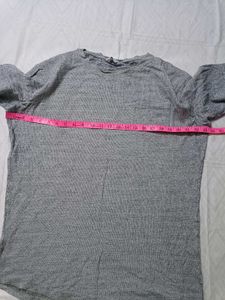 Jack &amp;  jones Grey Long Sleeve Pocket T-Shirt