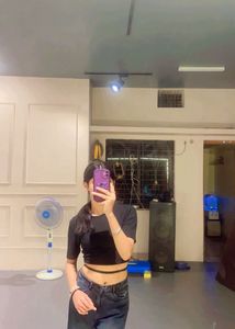Black Tie Crop Top