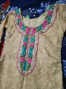 Beige Kurta set
