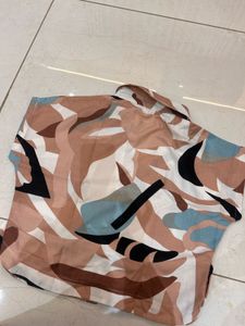 Abstract Print Short Sleeve Shirt