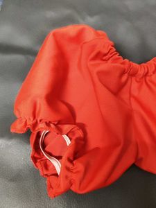 Red Off-Shoulder Bikini Set