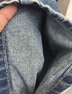 Blue Button-Up Wide Leg Jeans