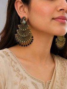 Trendy Elegant Peacock Chandelier Earrings