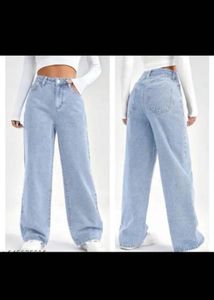 Light Wash Wide Leg Jeans