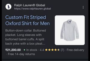 Authentic Ralph Lauren Polo Oxford