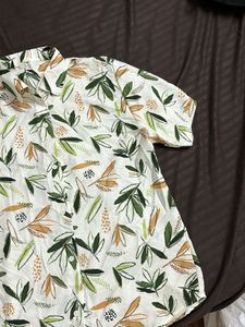 Men's Tropical Leaf Print Shirt