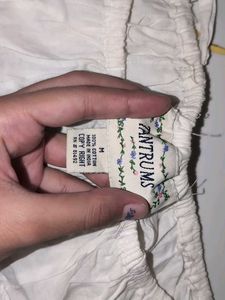 white cotton long skirt