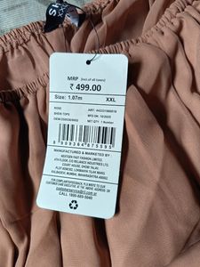 Shein Brown Square Neck Crop Top