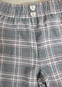 Plaid Slim Fit Pants &amp; pink denim