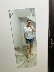 Stylish Blue Striped Top