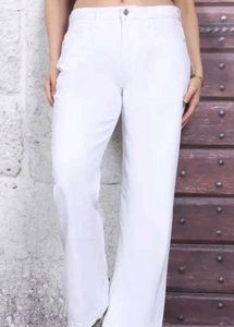 Classic White Flare Pants