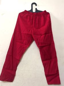 Vibrant Red Comfortable Pants