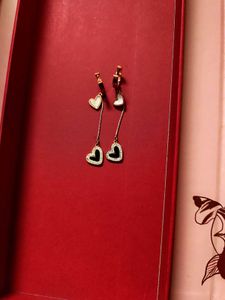 Anti-tarnish Heart Dangling earrings