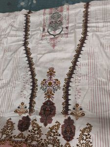 new Elegant White Kurta with intricate Print