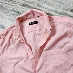 Men's Light Pink Shirt - 100% Cotton