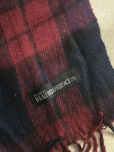 Plaid Fringe Scarf