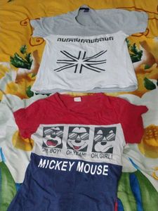 T-Shirt Bundle - Graphic &amp; Mickey Mouse
