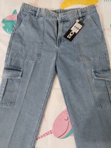 L Size Cargo Jeans For Women