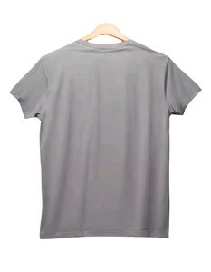 💥New Men's Premium Solid Cotton Grey T-shirt