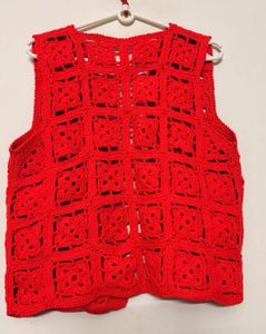Red Crochet Vest ❤️
