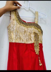 Stunning Red &amp; Gold Ethnic Gown