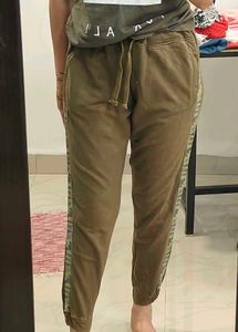 Stylish Camo Trim Joggers