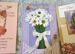 Very old unused New year greeting cards
