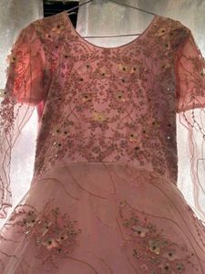 Beautiful Pink Embellished Gown