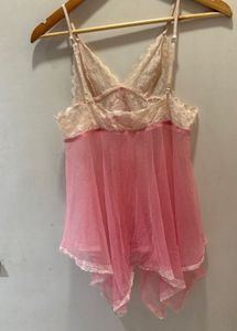 Lace Trim Babydoll Nightie