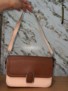 Two-Tone Shoulder Bag