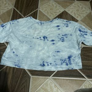 cute blue crop top