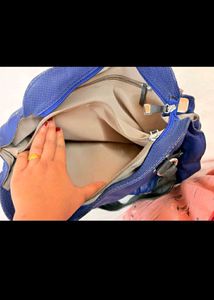 Dubai leather Stylish Blue Handbag with Tassel Det