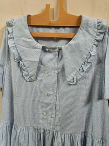 RUFFLE COLLAR DRESS