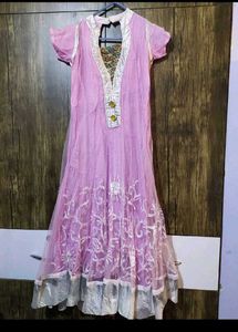 Beautiful Pink Anarkali Suit with Dupatta