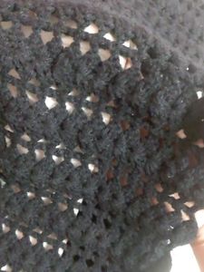 Black Crochet Skirt